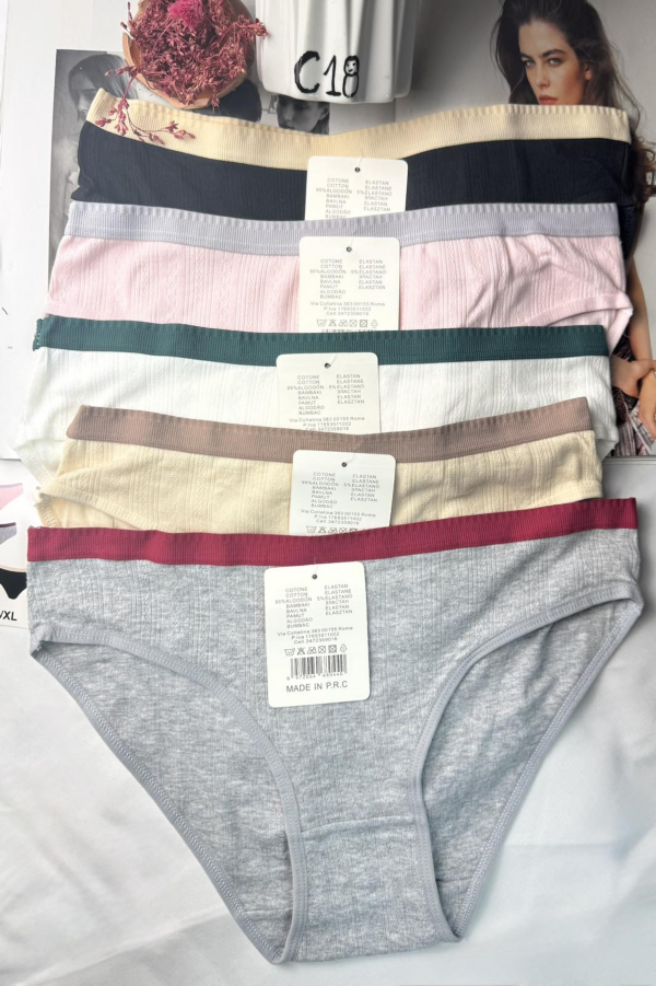 Majtki damskie Roz S/M-L/XL , Mix kolor Paczka 24 szt